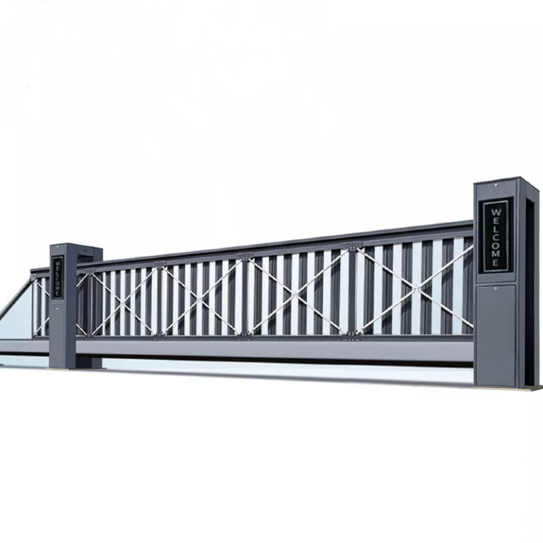 AI-QG-L2731A Modern Style Aluminum Cantilever Sliding Gate For Factory ...