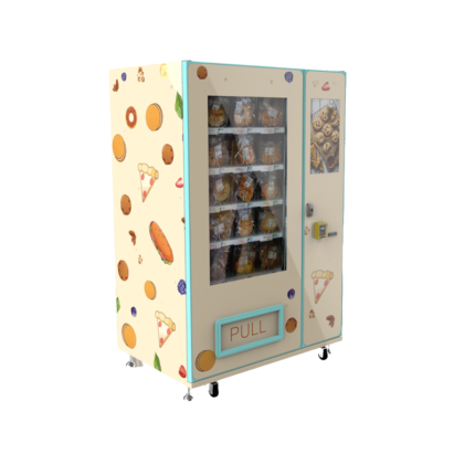 AI-Service Bread Dessert/Cup Cake Vending Machines ម៉ាស៊ីនលក់នំប៉័ងនិងនំខេក