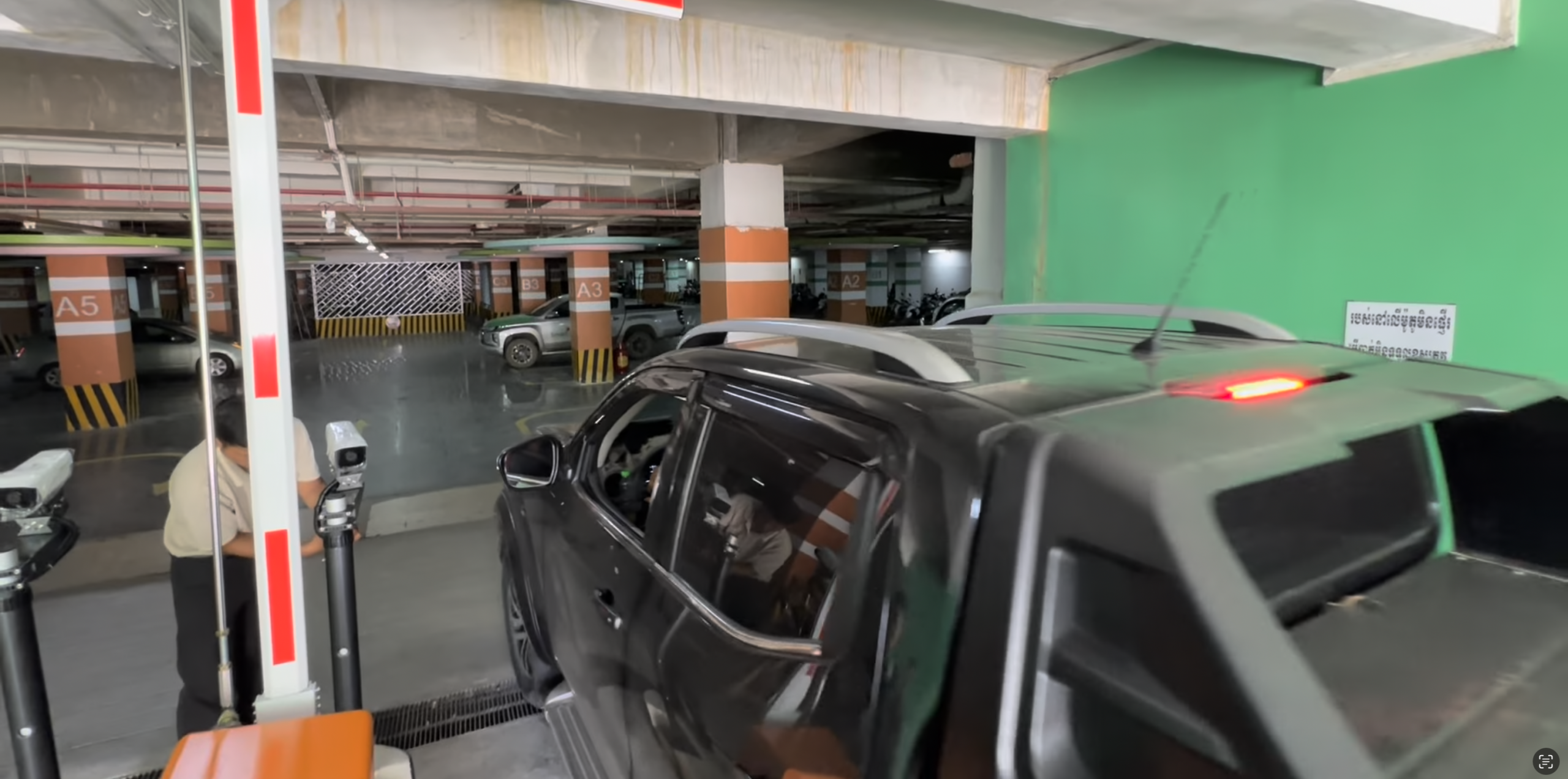 University campus parking